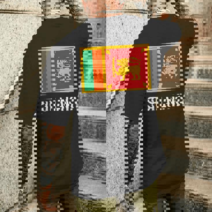 スリランカ国旗シャツ スリランカ メンズTシャツ バックプリント 彼への贈り物