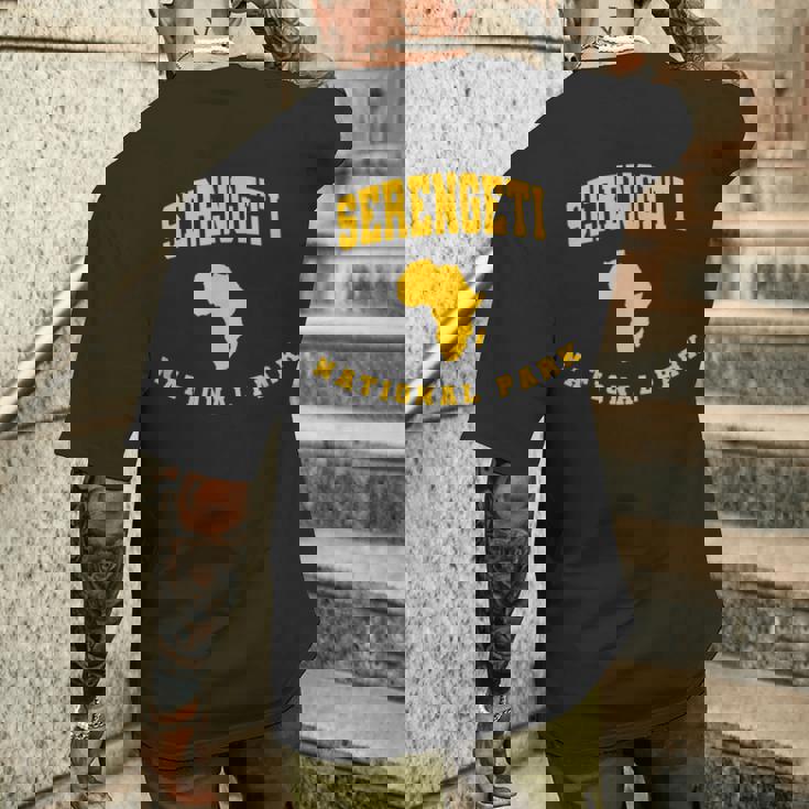 セレンゲティ国立公園 アフリカ メンズTシャツ バックプリント 彼への贈り物