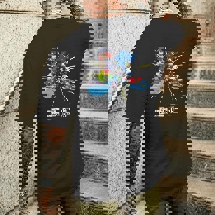 ソニック×れじぇくん Racing L メンズTシャツ バックプリント 彼への贈り物