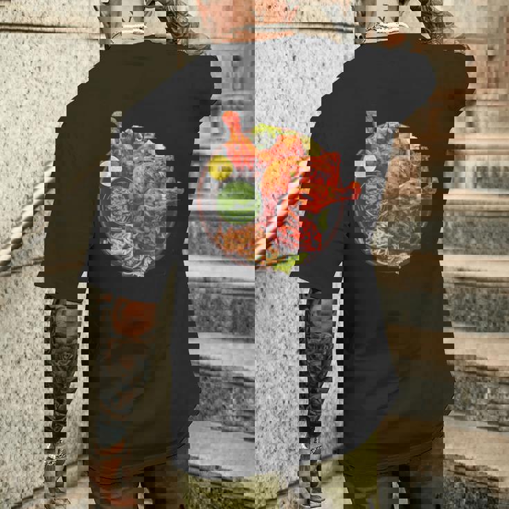 タンドオリ チキンカレー マサラ焼 インド辛口 メンズTシャツ バックプリント 彼への贈り物