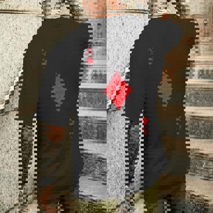 ダイヤのエース トランプ シャツ イージー ハロウィン コスチューム メンズTシャツ バックプリント 彼への贈り物