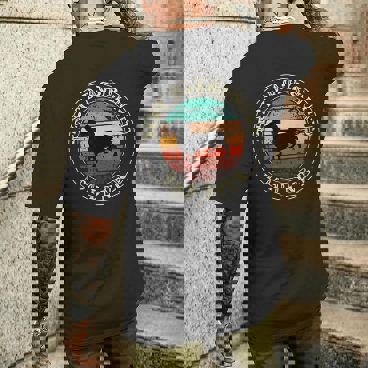 ダックスフンド ダックスフンド 男性用 ギフト アイデア ファニー ダディ ドッグ メンズTシャツ バックプリント 彼への贈り物