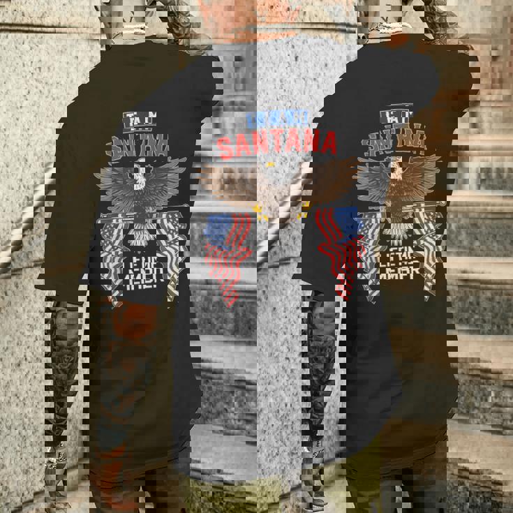 チームサンタナ生涯会員 メンズTシャツ バックプリント 彼への贈り物