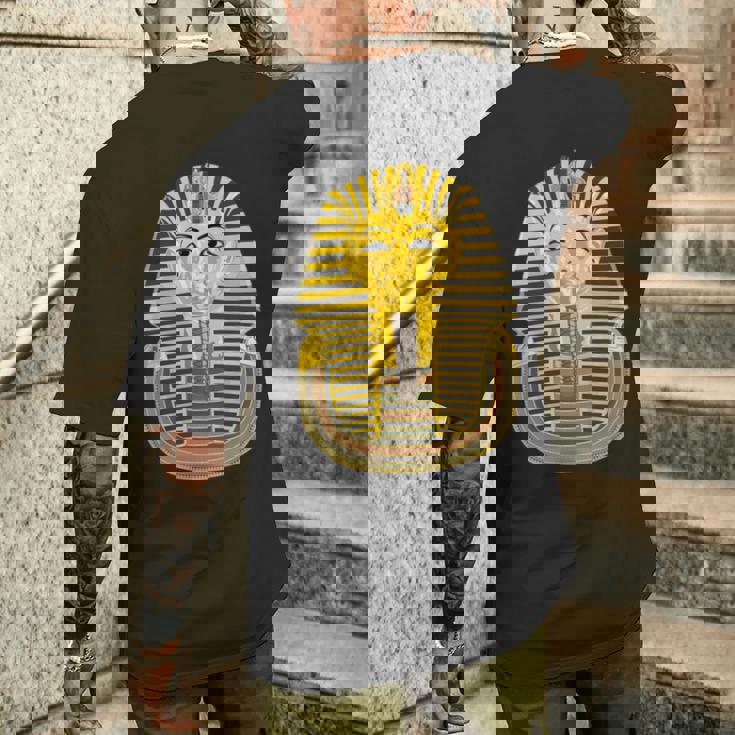 ツタンカーメン エジプトのファラオ王 ツタンカーメン 長袖tシャツ メンズTシャツ バックプリント 彼への贈り物