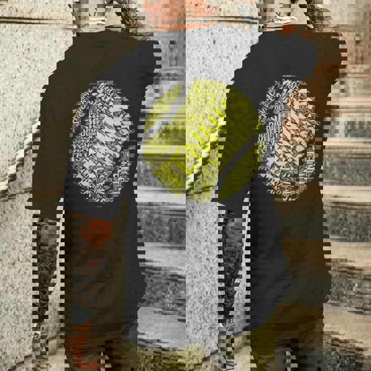 テニス 面白いtシャツ ボール おもしろ 服 ネタ メンズ レディース テニス部 おもしろグッズ 大人 子供 メンズTシャツ バックプリント 彼への贈り物