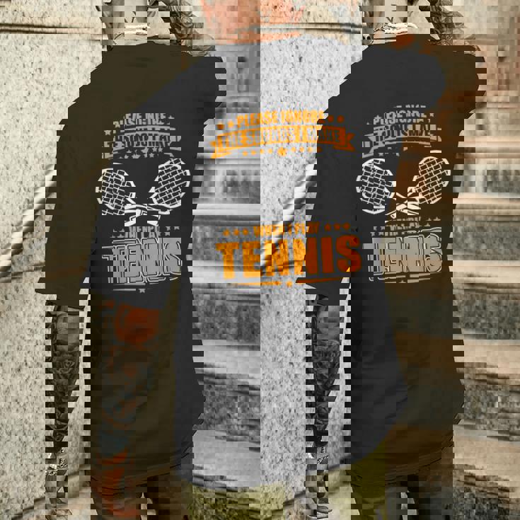 テニスノイズ-面白いテニスシャツ メンズTシャツ バックプリント 彼への贈り物