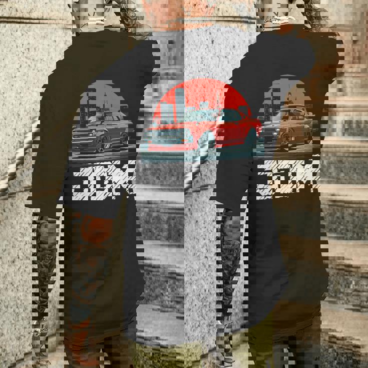 ディストレス Jdm レジェンド ドリフト レース レッドカー 東京スカイライン ギフト 長袖tシャツ メンズTシャツ バックプリント 彼への贈り物