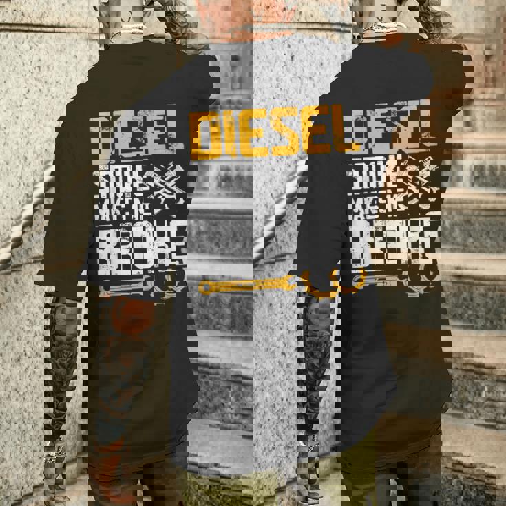 ディーゼルの煙で骨が折れる メンズTシャツ バックプリント 彼への贈り物