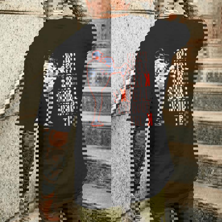 デトロイト・タリック・スクーバル-Kなしではスクーバルは綴れない メンズTシャツ バックプリント 彼への贈り物