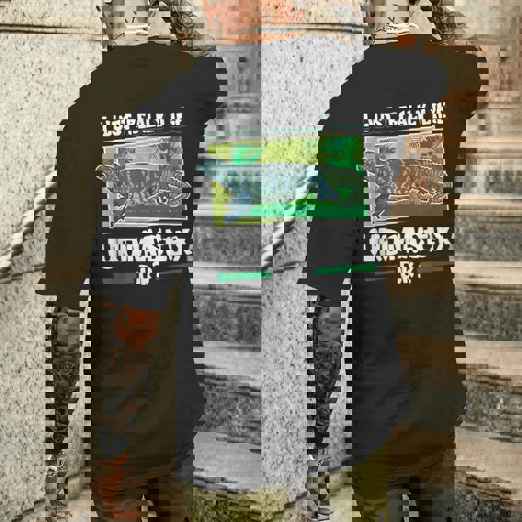 トゲオアガマが大好き メンズTシャツ バックプリント 彼への贈り物