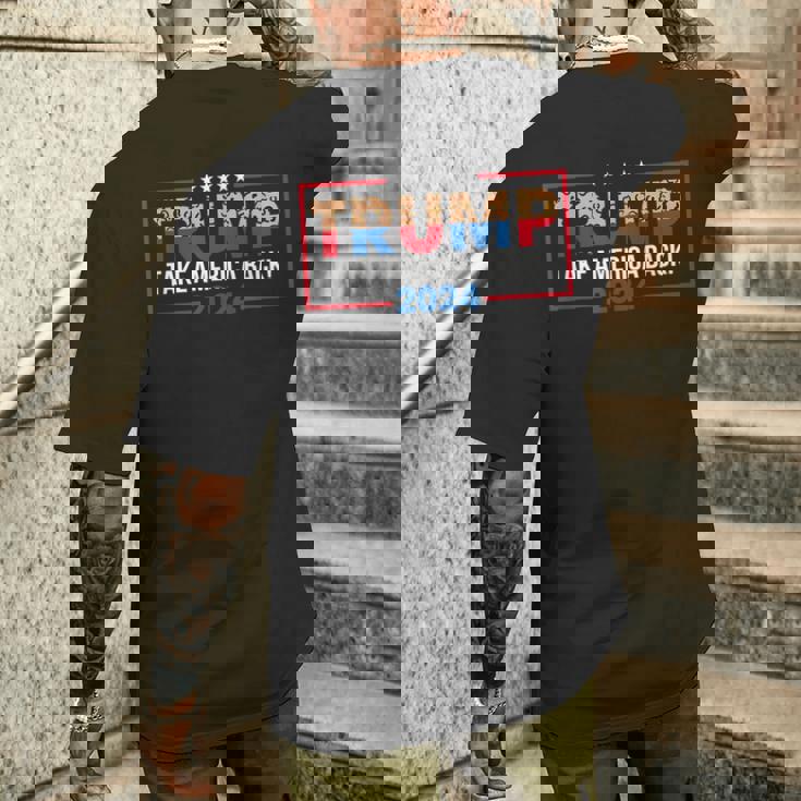 トランプ 2024 アメリカを取り戻す トランプ大統領 メンズTシャツ バックプリント 彼への贈り物