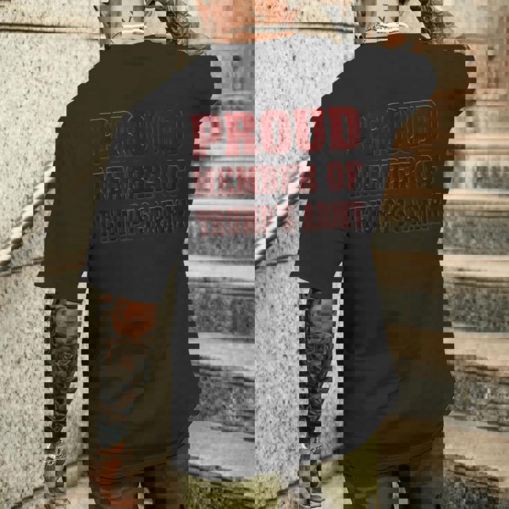 トランプの誇り高きメンバー陸軍シャツ投票トランプ大統領 メンズTシャツ バックプリント 彼への贈り物