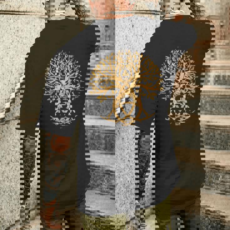 トリケトラ 生命の木 メンズTシャツ バックプリント 彼への贈り物