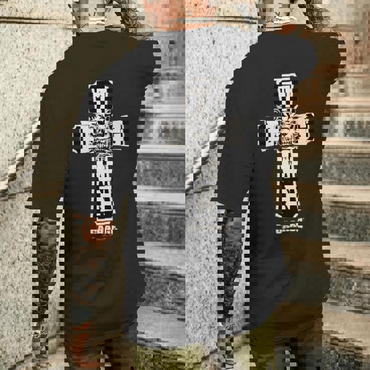 メンズ ドッグタウン ガレージ クロス クリスチャン 長袖tシャツ メンズTシャツ バックプリント 彼への贈り物