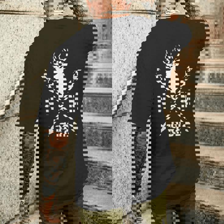 ニューメキシカン ニューメキシコ Nm 1912 ホワイト冷蔵庫鹿 メンズTシャツ バックプリント 彼への贈り物