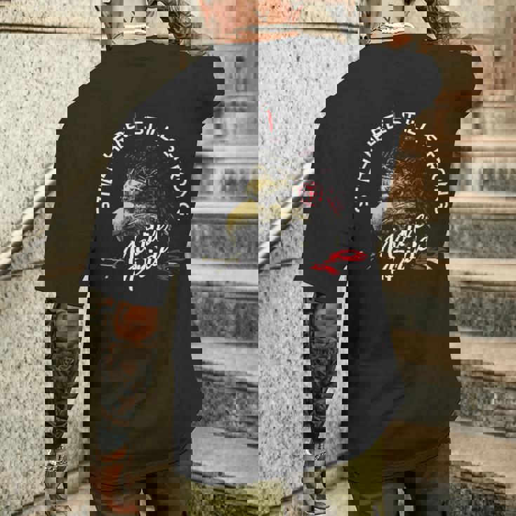 ネイティブアメリカン ヘリテージ 先住民の誇りネイティブアメリカン メンズTシャツ バックプリント 彼への贈り物