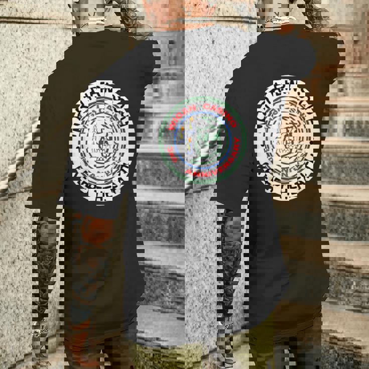 ノーザンソウルバッジ ウィガン Keep The Faith メンズTシャツ バックプリント 彼への贈り物