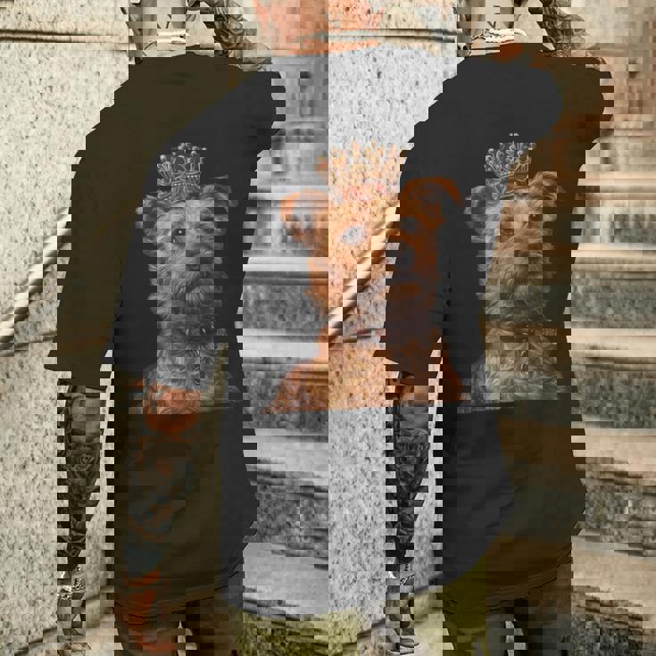 ノーフォークテリア犬 ノーフォークテリア メンズTシャツ バックプリント 彼への贈り物