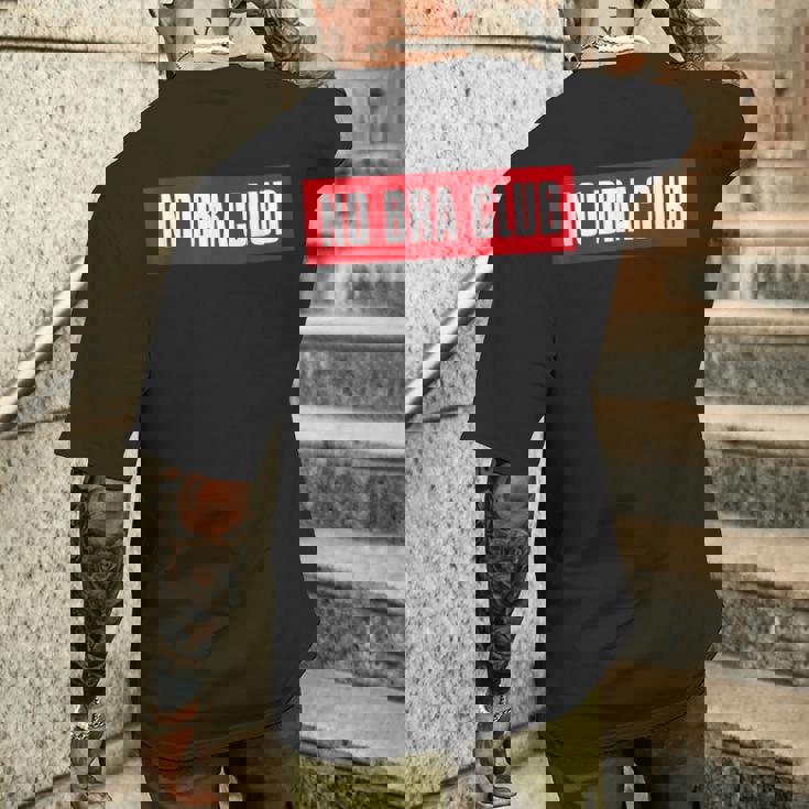 ノーブラクラブ メンズTシャツ バックプリント 彼への贈り物