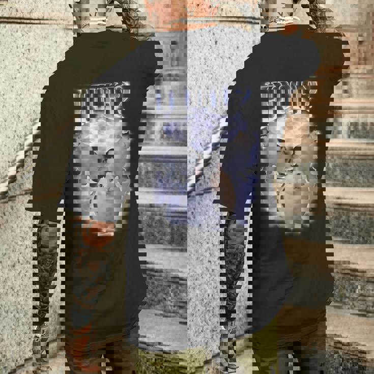 ハ゛ー キャット チョンキー ベンミーム 90年代 愚かな猫 特定 ダンク ミーム メンズTシャツ バックプリント 彼への贈り物