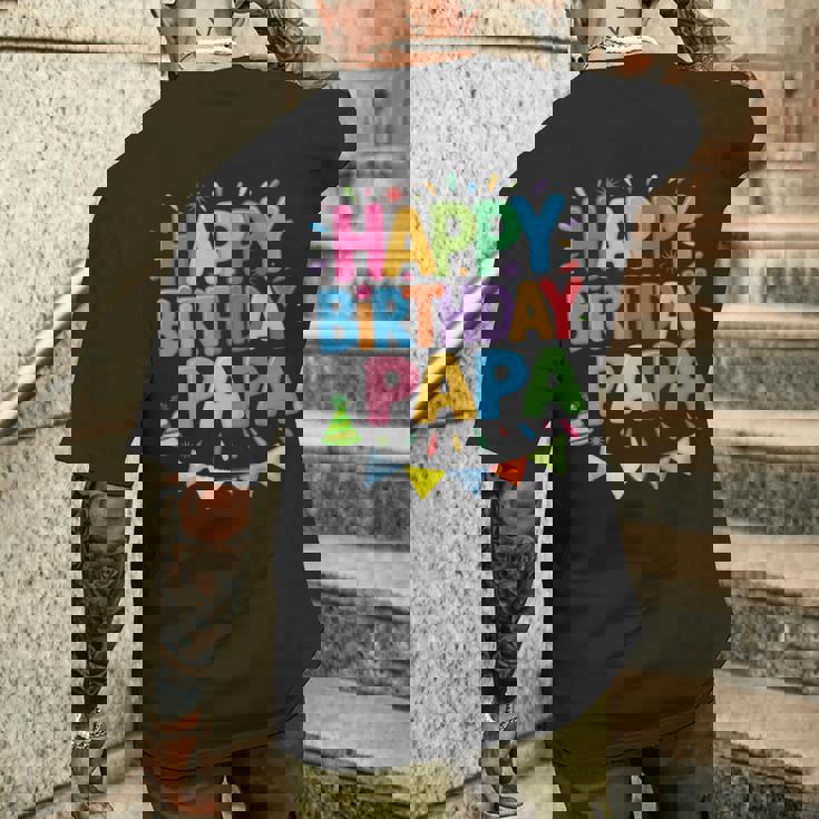 ハッピーバースデーパパはパパの誕生日 長袖tシャツ メンズTシャツ バックプリント 彼への贈り物