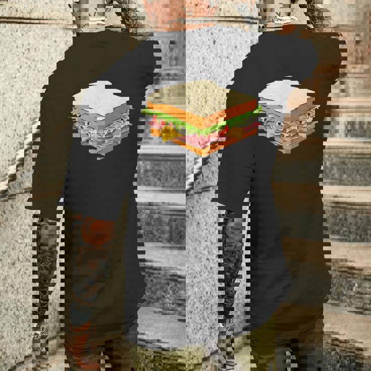 ハム&チーズサンドイッチ メンズTシャツ バックプリント 彼への贈り物