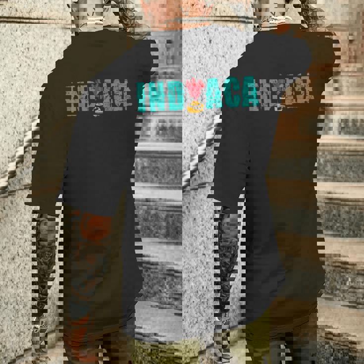 ハンドバドミントン インディアカプレイ インディアカ選手 インディアカ メンズTシャツ バックプリント 彼への贈り物