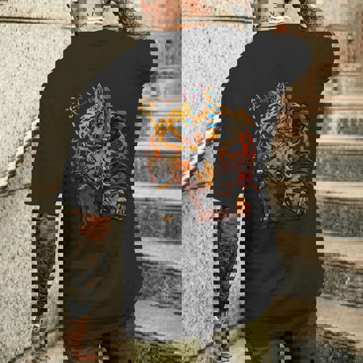 バステット エジプト 猫の女神 古代エジプト神話 神 メンズTシャツ バックプリント 彼への贈り物