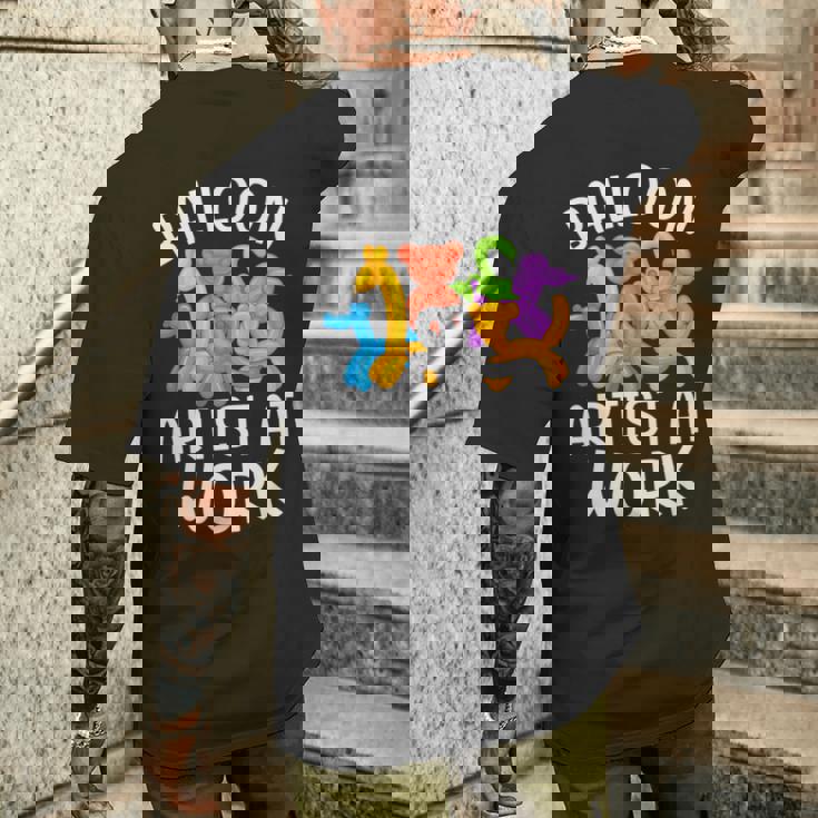 バルーンアート バルーンフェスティバル バルーンモデルの仕事 長袖tシャツ メンズTシャツ バックプリント 彼への贈り物