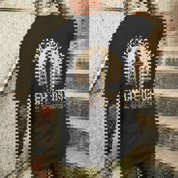 バーテンダー バーテンダー メンズTシャツ バックプリント 彼への贈り物