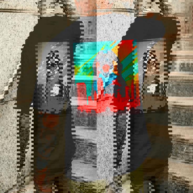 バーニーズマウンテンドッグ 犬 面白いtシャツ おもしろ イヌ メンズ 面白い グッズ かわいい 服 ネタ メンズTシャツ バックプリント 彼への贈り物