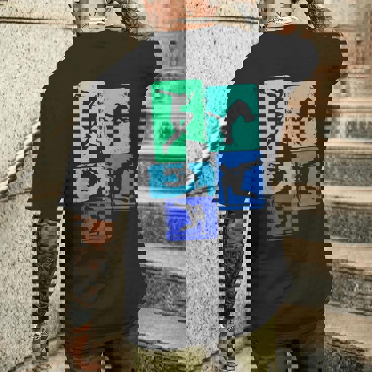 パルクールトレーサーフリーランナーフリーランニングキッズボーイズメンズ メンズTシャツ バックプリント 彼への贈り物