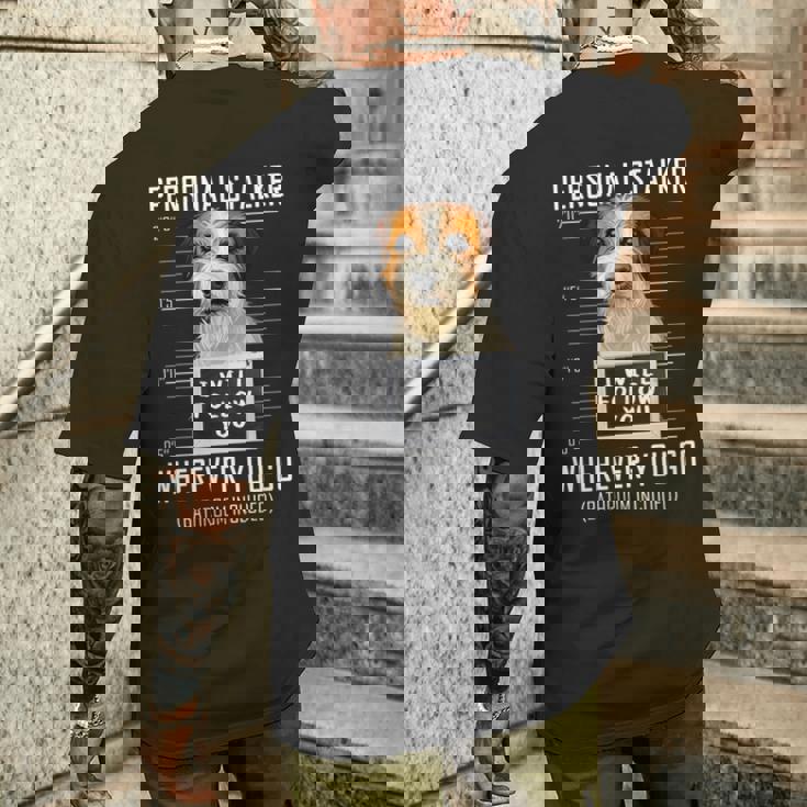 パーソナルストーカー犬ジャックラッセルテリア私はあなたに従います Jack Russell Terrier Dog 長袖tシャツ メンズTシャツ バックプリント 彼への贈り物