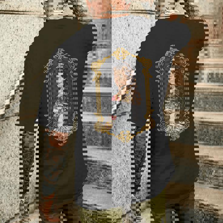 ヒップスター シッシ オーストリア皇后エリザベート 肖像画 メンズTシャツ バックプリント 彼への贈り物