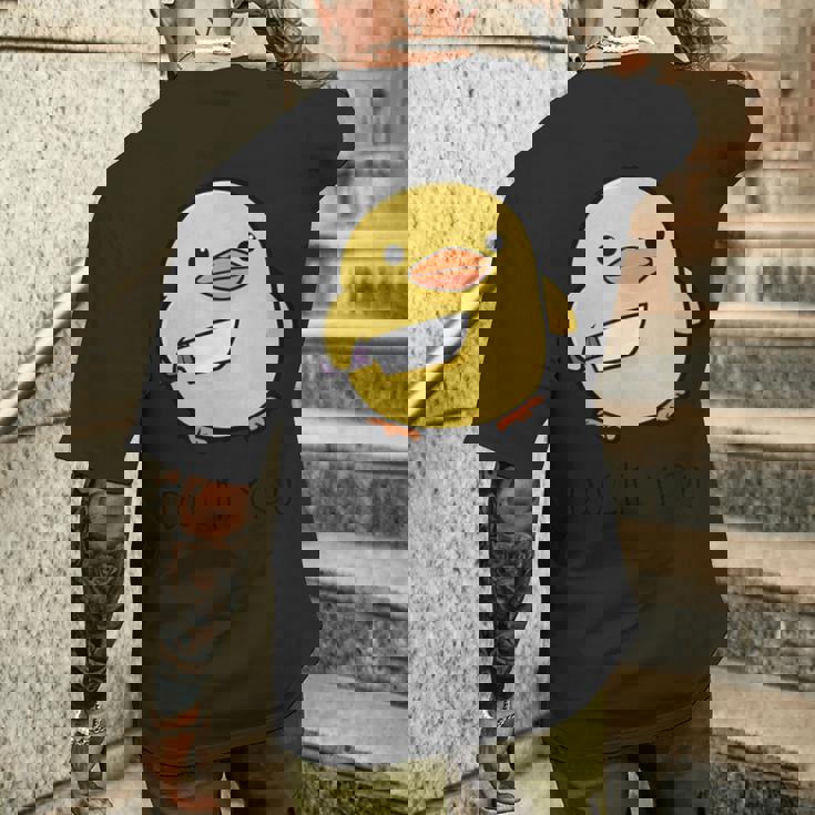 ヒップホップ Y2k Hip Hop ヴィンテージ ヒップスター レトロ エッジの効いたストリートウェア ひよこ メンズTシャツ バックプリント 彼への贈り物