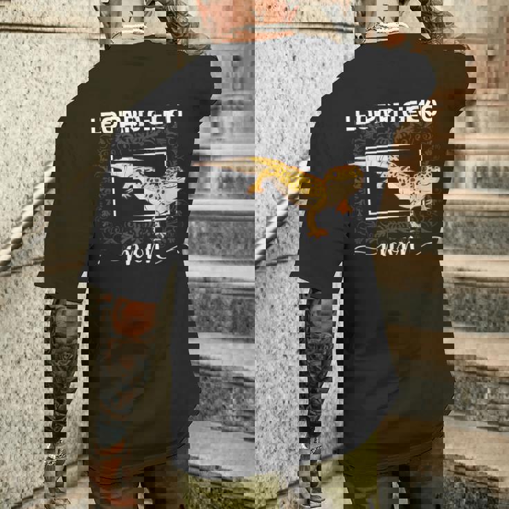 ヒョウモントカゲモドキのママ メンズTシャツ バックプリント 彼への贈り物