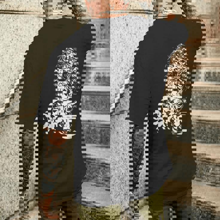 ヒンドゥー教のハヌマーン ヒンドゥー教 インド 仏教 観光客 古代国家 メンズTシャツ バックプリント 彼への贈り物