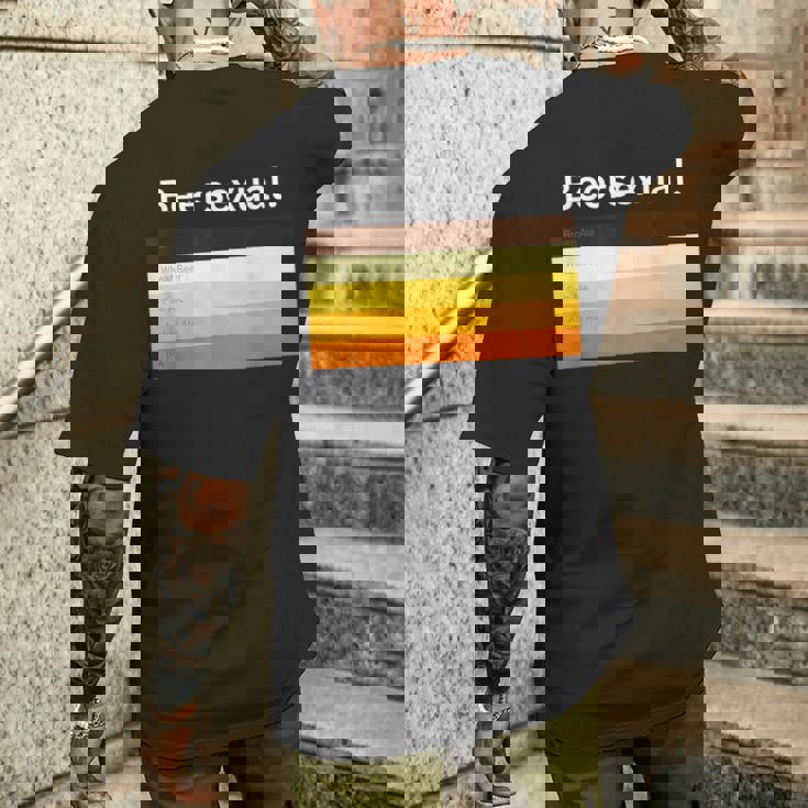 ビアセクシャル、面白いビアトリンカー メンズTシャツ バックプリント 彼への贈り物