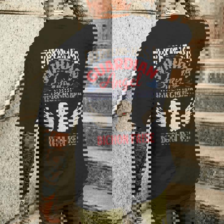 ビションフリーゼ エンジェル メンズTシャツ バックプリント 彼への贈り物