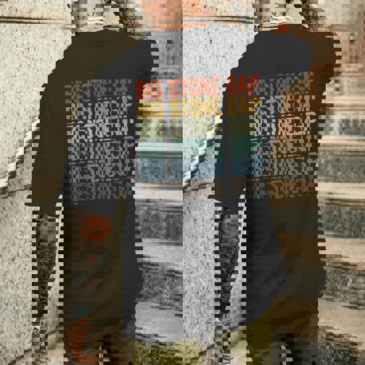 ビッグストーンギャップシティレトロ メンズTシャツ バックプリント 彼への贈り物