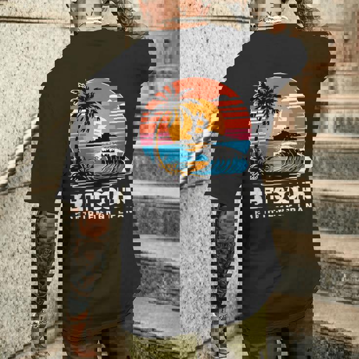 ビットコイン退職プラン Btc暗号取引 暗号通貨 メンズTシャツ バックプリント 彼への贈り物