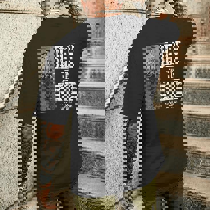 ビリー・ザ・キッド 1859-1881ウィリアム・H・ボニー、ヘンリー・マッカーティ メンズTシャツ バックプリント 彼への贈り物