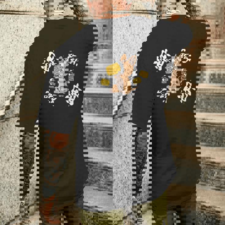 ビールチワワ 犬 メンズTシャツ バックプリント 彼への贈り物