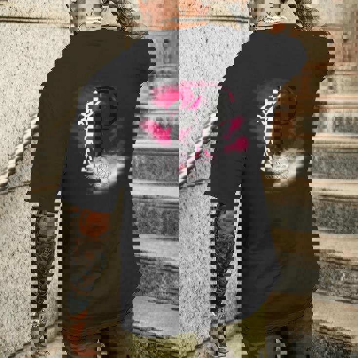 ピンクパンサー ル ピンクシルエット 霧の中 長袖tシャツ メンズTシャツ バックプリント 彼への贈り物