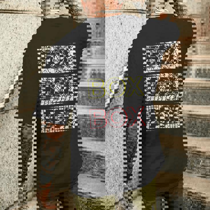 ファン用カータイヤ ボックスボックス メンズTシャツ バックプリント 彼への贈り物