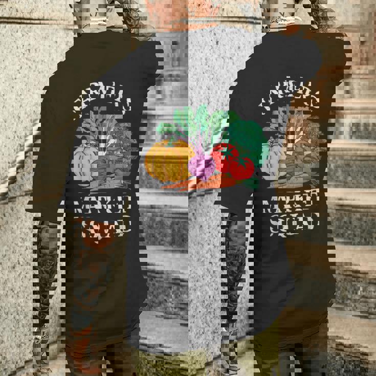 ファーマーズマーケット ファーマーズ 農業 農業 食品 野菜 メンズTシャツ バックプリント 彼への贈り物