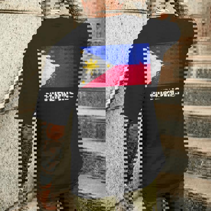 フィリピン国旗tシャツ メンズTシャツ バックプリント 彼への贈り物