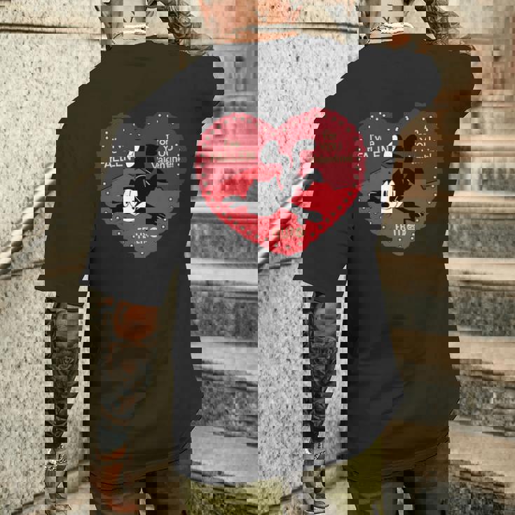 フェリックス・ザ・キャット・ヴァレンタイン・フォー・ユー 長袖tシャツ メンズTシャツ バックプリント 彼への贈り物