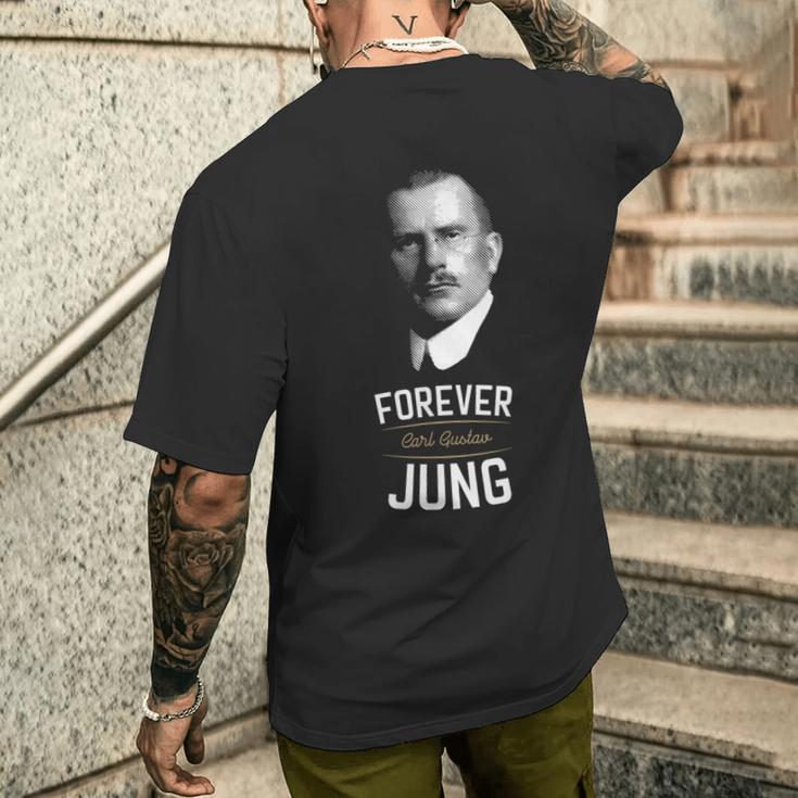 フォーエバー カール・グスタフ・ユング メンズTシャツ バックプリント 彼への贈り物