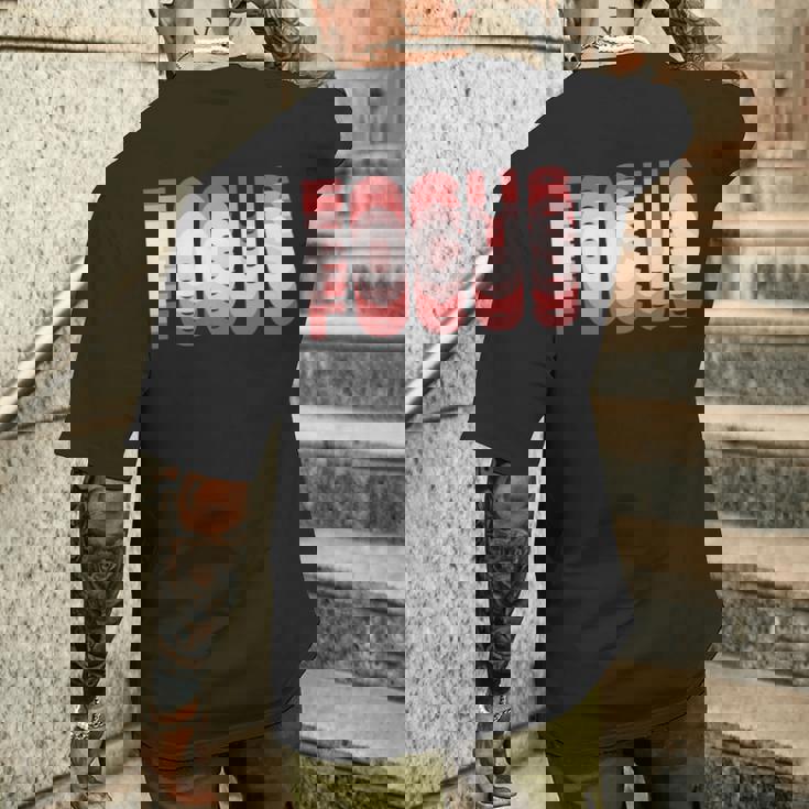 フォーカス 錯覚 ぼやけたトリッピー 長袖tシャツ メンズTシャツ バックプリント 彼への贈り物